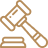 Gavel icon representing expert witness services in liquor liability and premises security evaluations.